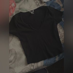 Black crop Top